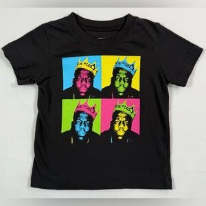 NOTORIOUS B.I.G. Baby Tee  12M Warhol Pop Art Old School Rap Icon Streetwear 90s